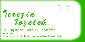 terezia kozelek business card